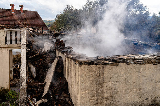Professional Fire Damage Removal technician working in Irving, TX